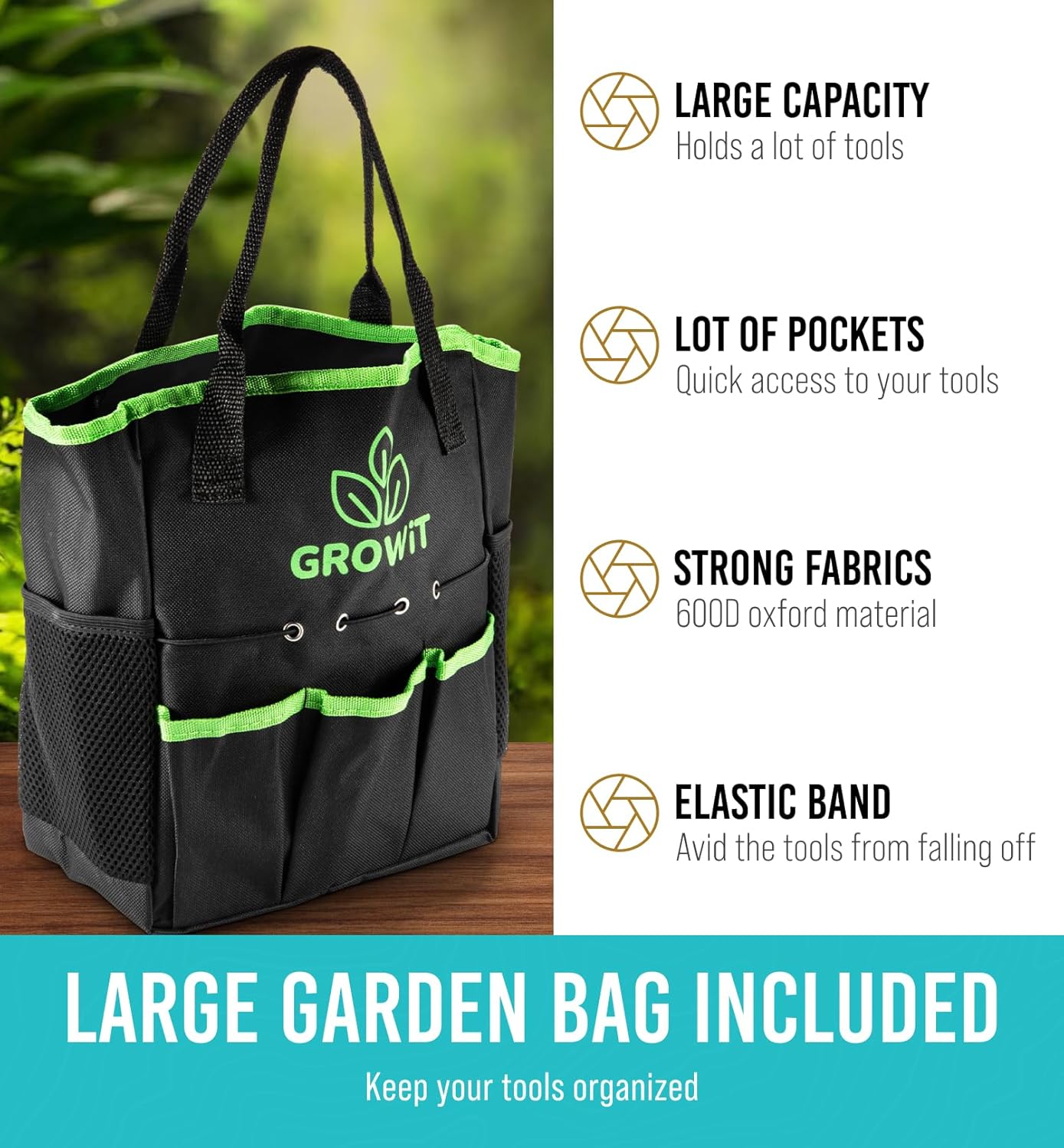 22-Piece Garden Tool Set – Heavy Duty, Rust-Resistant – Gardening Gifts for Women, Men & Families