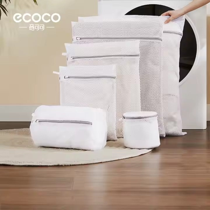 Ecoco Reusable Polyester Mesh Laundry Bags Clothing Care Washing Bag