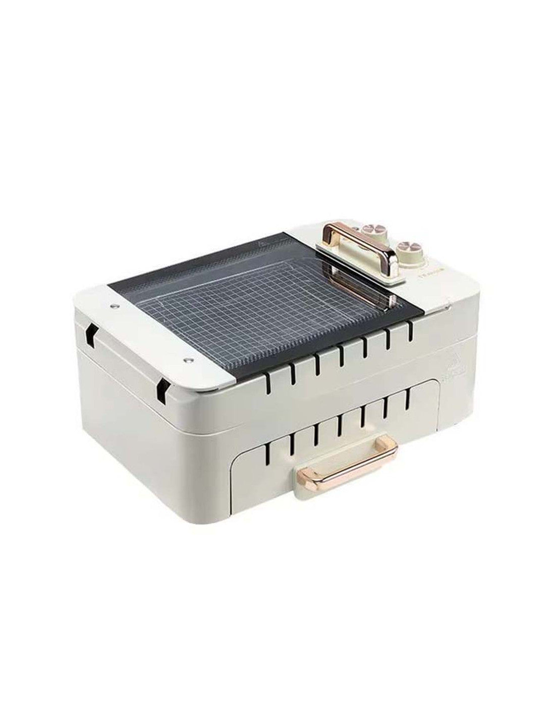 3 in 1 Electric BBQ Kebab Machine Automatic Rotating Skewers Machine Indoor Smokeless Barbecue Kebab Rotisserie Grill