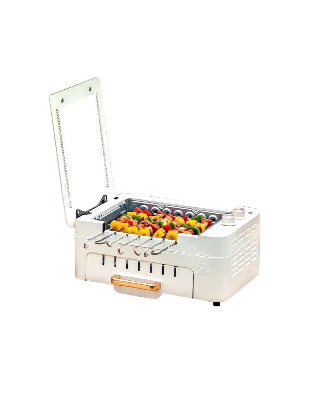 3 in 1 Electric BBQ Kebab Machine Automatic Rotating Skewers Machine Indoor Smokeless Barbecue Kebab Rotisserie Grill