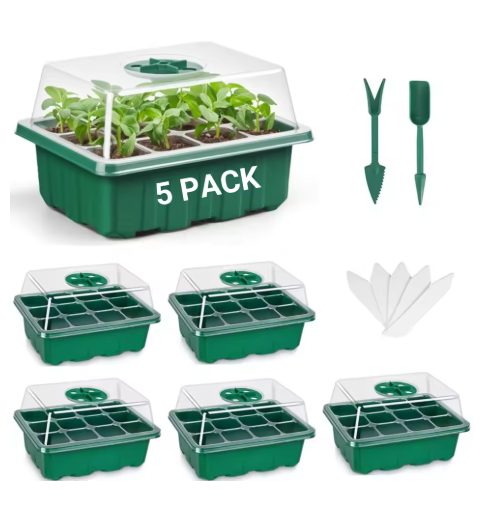 Grid Seedling Starter Box – Ventilated Germination Tray for Indoor & Outdoor Planting